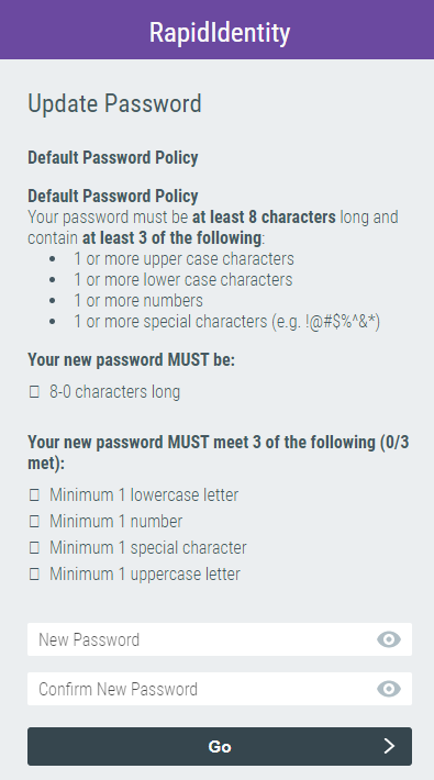 Expired Password Update