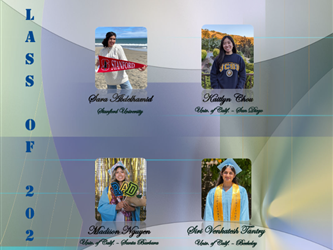 Accel Middle College Valedictorians - 4 students